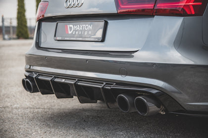 Maxton rear valance til Audi S6 C7 Facelift – blank sort – billede 6 af 10