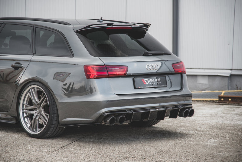 Maxton rear valance til Audi S6 C7 Facelift – blank sort – billede 3 af 10