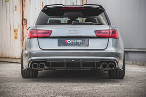 Maxton rear valance til Audi S6 C7 Facelift – blank sort – billede 1 af 10