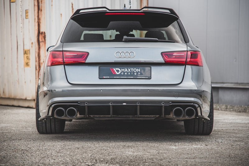 Maxton rear valance til Audi S6 C7 Facelift – blank sort – billede 1 af 10