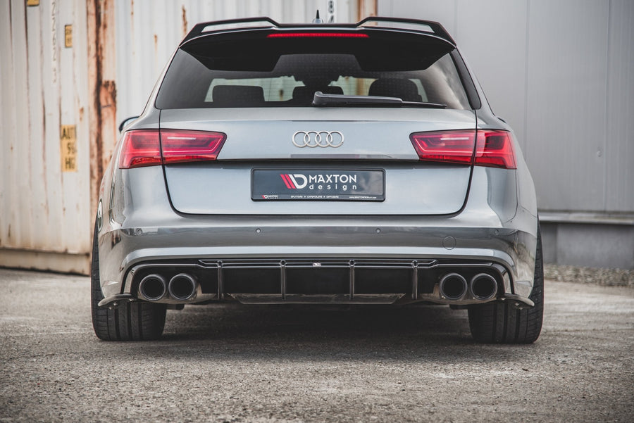 Maxton rear valance til Audi S6 C7 Facelift – blank sort – billede 1 af 10