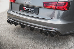 Maxton rear valance til Audi S6 C7 Facelift – blank sort – billede 7 af 10