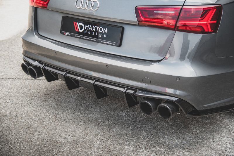 Maxton rear valance til Audi S6 C7 Facelift – blank sort – billede 7 af 10