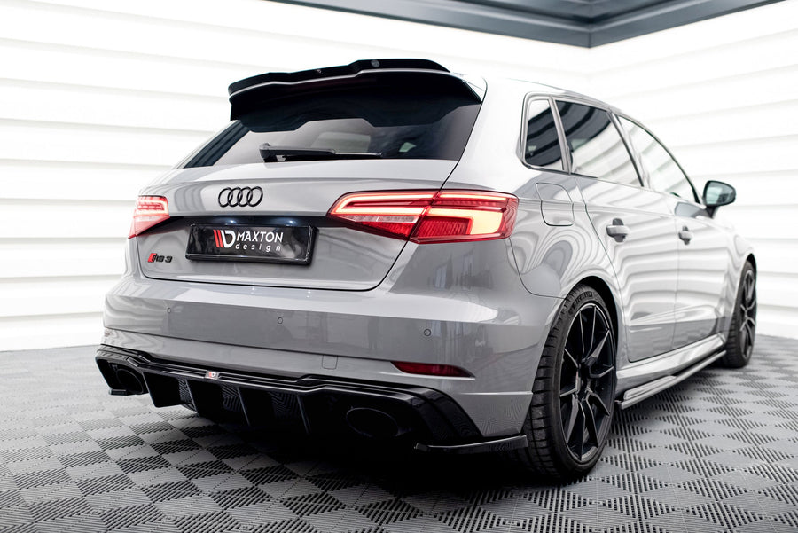 Maxton rear valance til Audi RS3 8V Sportback Facelift – blank sort – billede 1 af 6