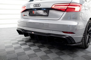 Maxton rear valance til Audi RS3 8V Sportback Facelift – blank sort – billede 3 af 6