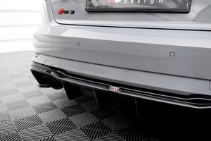 Maxton rear valance til Audi RS3 8V Sportback Facelift – blank sort – billede 4 af 6