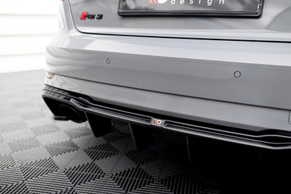 Maxton rear valance til Audi RS3 8V Sportback Facelift – blank sort – billede 4 af 6