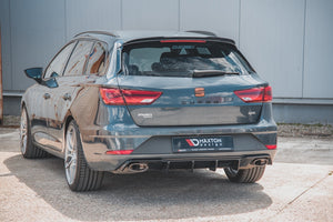Maxton rear valance til Seat Leon Cupra ST Mk3 Facelift – blank sort – billede 1 af 9