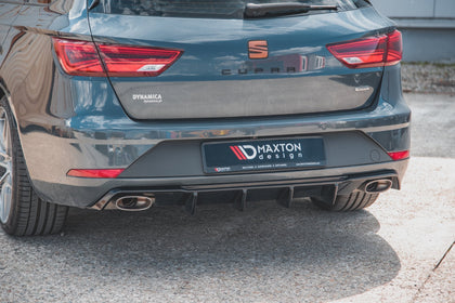 Maxton rear valance til Seat Leon Cupra ST Mk3 Facelift – blank sort – billede 6 af 9