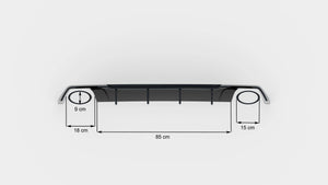 Maxton rear valance til Seat Leon Cupra ST Mk3 Facelift – blank sort – billede 7 af 9