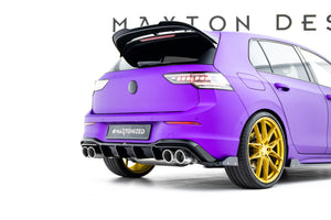 Maxton rear valance til Volkswagen Golf R Hatchback Mk8 Facelift – blank sort – billede 2 af 6