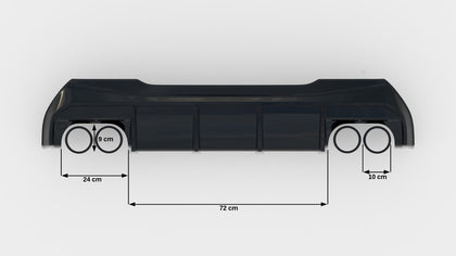 Maxton rear valance til BMW 1 F40 M-Pack/ M135i / 128ti (Double Exhaust Version) – billede 8 af 8