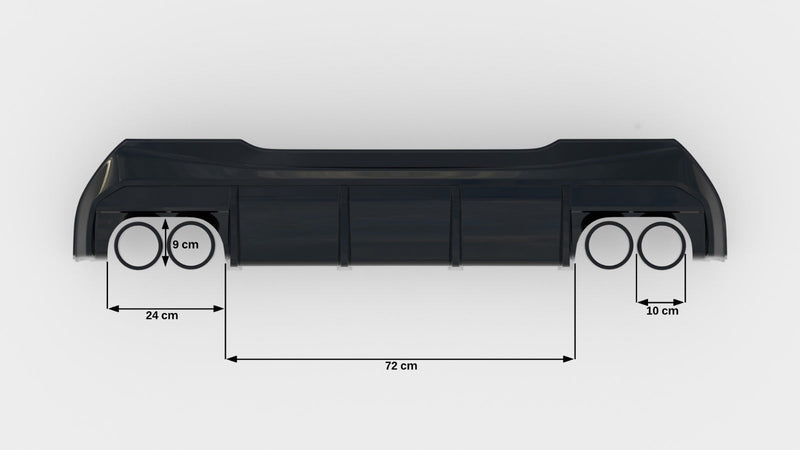 Maxton rear valance til BMW 1 F40 M-Pack/ M135i / 128ti (Double Exhaust Version) – billede 8 af 8