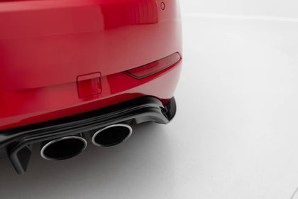 Maxton rear valance til Volkswagen Golf R Mk7 Facelift – blank sort – billede 2 af 7