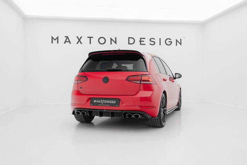 Maxton rear valance til Volkswagen Golf R Mk7 Facelift – blank sort – billede 3 af 7