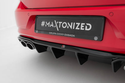 Maxton rear valance til Volkswagen Golf R Mk7 Facelift – blank sort – billede 4 af 7
