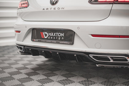 Maxton rear valance til Volkswagen Arteon R-Line Sedan / Shooting Brake Mk1 Facelift – blank sort – billede 2 af 4