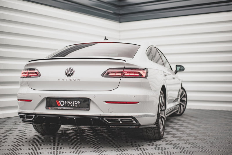 Maxton rear valance til Volkswagen Arteon R-Line Sedan / Shooting Brake Mk1 Facelift – blank sort – billede 1 af 4