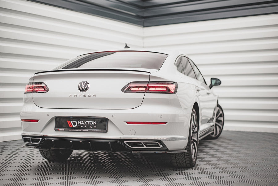 Maxton rear valance til Volkswagen Arteon R-Line Sedan / Shooting Brake Mk1 Facelift – blank sort – billede 1 af 4