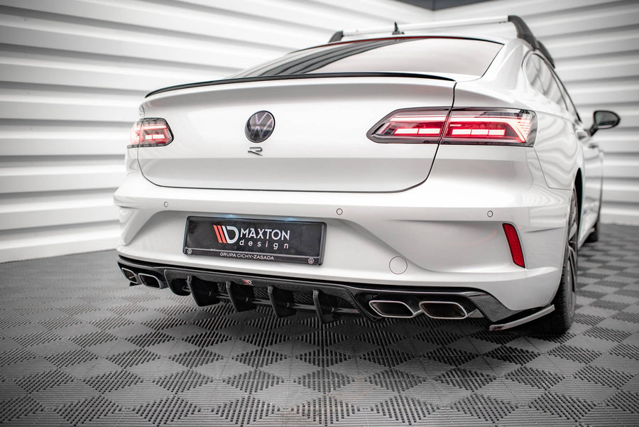 Maxton rear valance til Volkswagen Arteon R Sedan / Shooting Brake Mk1 Facelift – blank sort – billede 1 af 6