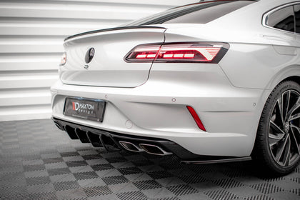 Maxton rear valance til Volkswagen Arteon R Sedan / Shooting Brake Mk1 Facelift – blank sort – billede 3 af 6