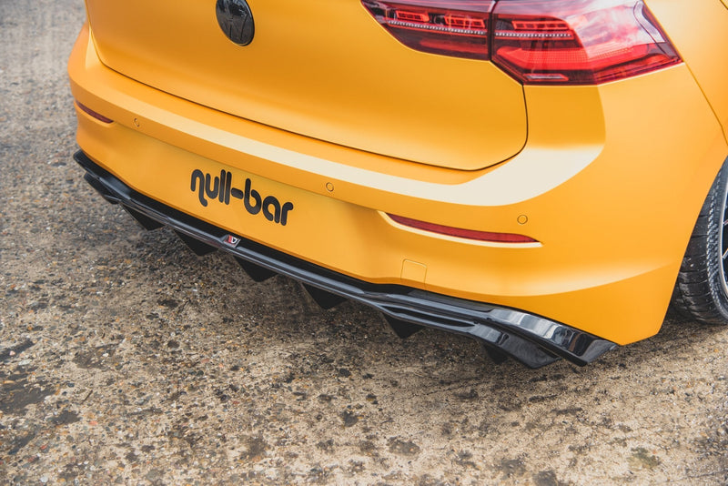 Maxton rear valance til Volkswagen Golf Mk8 Facelift – blank sort – billede 3 af 8