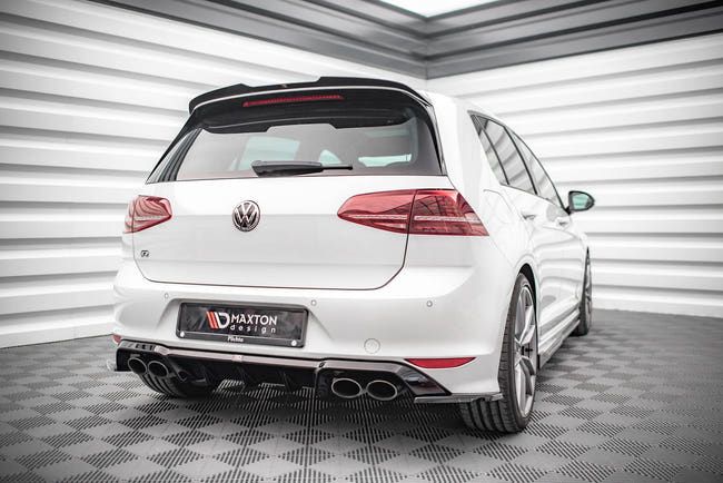 Maxton rear valance til Volkswagen Golf R Mk7 – blank sort – billede 1 af 6