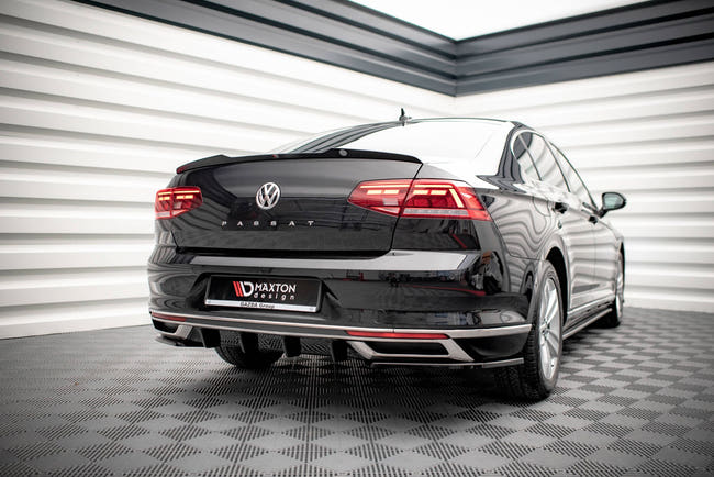 Maxton rear valance til Volkswagen Passat B8 Facelift – blank sort – billede 1 af 5
