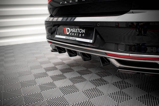 Maxton rear valance til Volkswagen Passat B8 Facelift – blank sort – billede 2 af 5