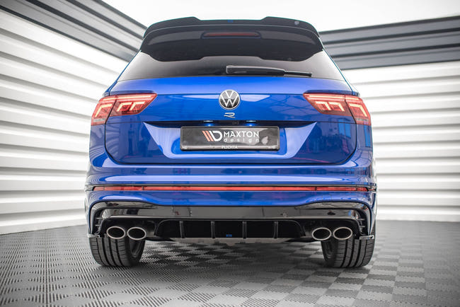 Maxton rear valance til Volkswagen Tiguan R Mk2 Facelift – blank sort – billede 1 af 5