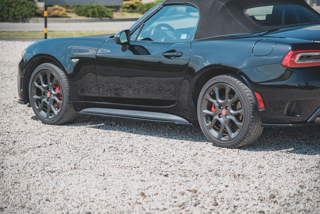 Maxton Side Skirts Diffusers Fiat 124 Spider Abarth - Gloss Black