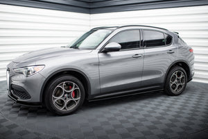 Maxton Side Skirts Diffusers Alfa Romeo Stelvio - Gloss Black