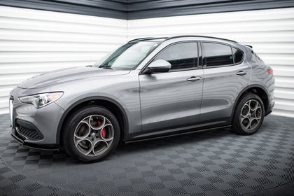 Maxton Side Skirts Diffusers Alfa Romeo Stelvio - Gloss Black