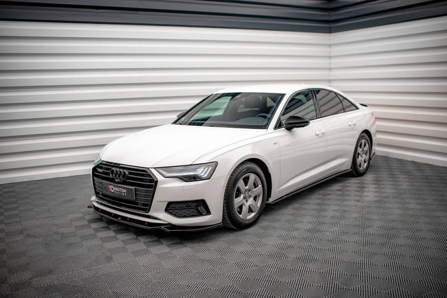Maxton Side Skirts Diffusers Audi A6 C8 - Gloss Black