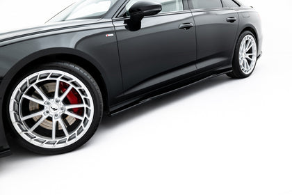 Maxton Side Skirts Diffusers Aud A6 S-Line / S6 C8  - Gloss Black