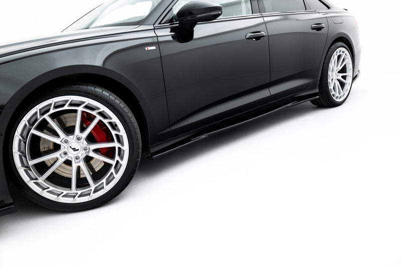 Maxton Side Skirts Diffusers Aud A6 S-Line / S6 C8  - Gloss Black