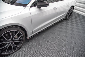 Maxton sideskørter til Audi A7 C8 – blank sort – billede 1 af 4