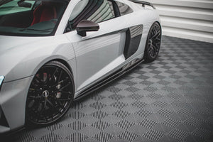 Maxton sideskørter til Audi R8 Mk2 Facelift – blank sort – billede 1 af 6