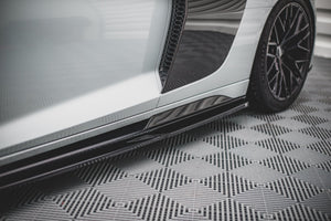 Maxton sideskørter til Audi R8 Mk2 Facelift – blank sort – billede 2 af 6