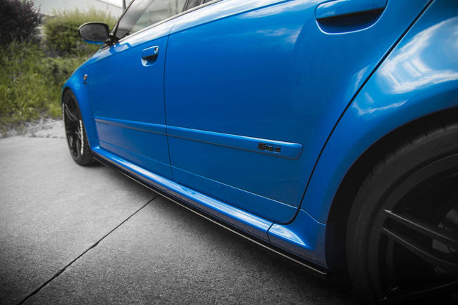 Maxton Side Skirts Diffusers Audi RS4 B7 - Gloss Black