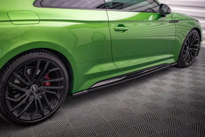 Maxton sideskørter til Audi RS5 Coupe F5 Facelift – blank sort – billede 2 af 5