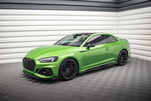 Maxton sideskørter til Audi RS5 Coupe F5 Facelift – blank sort – billede 3 af 5