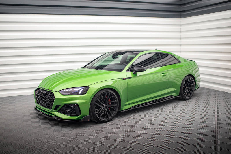 Maxton sideskørter til Audi RS5 Coupe F5 Facelift – blank sort – billede 3 af 5