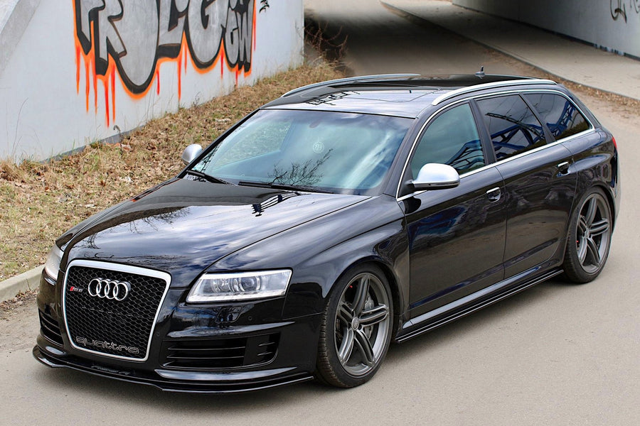 Maxton sideskørter til Audi RS6 C6 – blank sort – billede 1 af 8