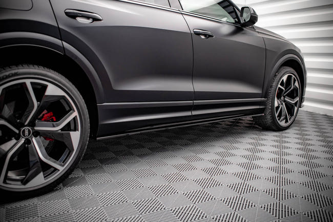 Maxton Side Skirts Diffusers Audi RSQ8 Mk1 - Gloss Black