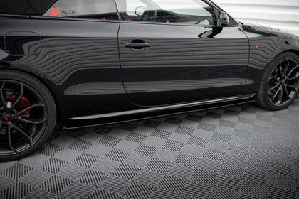 Maxton sideskørter til Audi S5 / A5 / A5 S-Line 8T / 8T Facelift – blank sort – billede 1 af 5