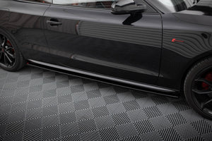 Maxton sideskørter til Audi S5 / A5 / A5 S-Line 8T / 8T Facelift – blank sort – billede 2 af 5
