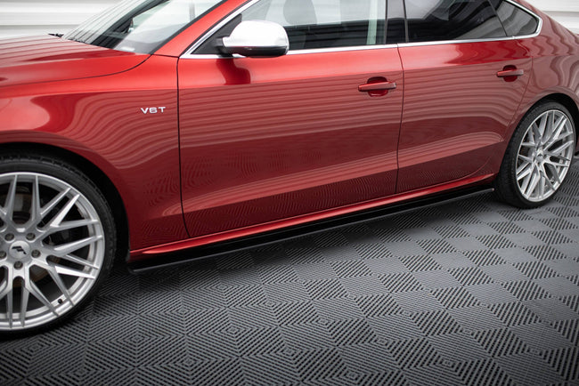 Maxton sideskørter til Audi S5 / A5 / A5 S-Line Sportback 8T / 8T Facelift – blank sort – billede 1 af 5