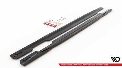 Maxton sideskørter til Audi S5 / A5 S-Line Sportback F5 Facelift – blank sort – billede 3 af 4