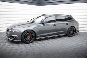 Maxton sideskørter til Audi S6 / A6 S-Line / A6 C7 Facelift – blank sort – billede 2 af 5